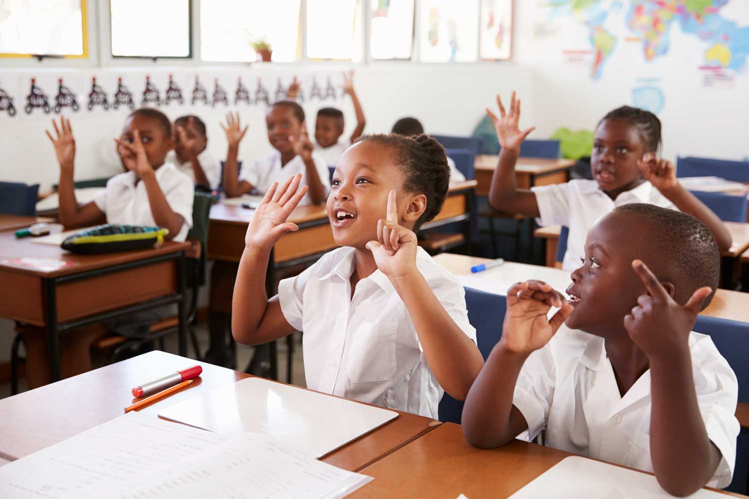 Enfants à l'école